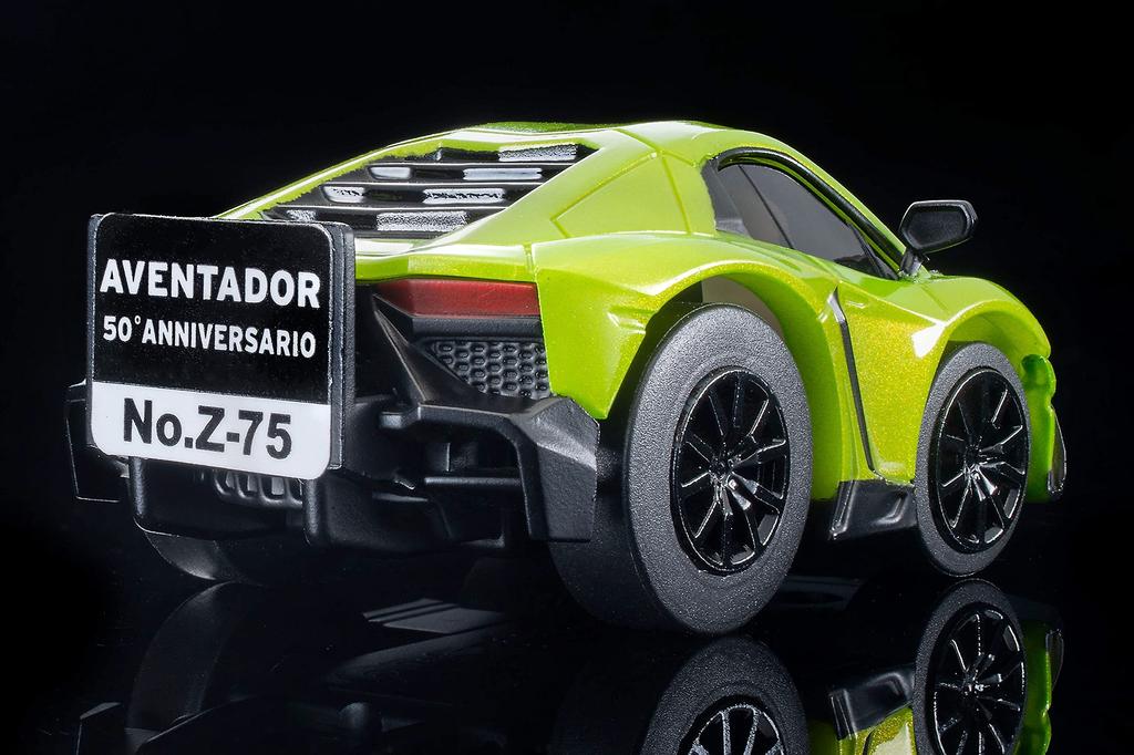 Zero Lamborghini Aventador Anniversario Finished Model 314097 Choro-Q Z-75b 50° Yellow-Green