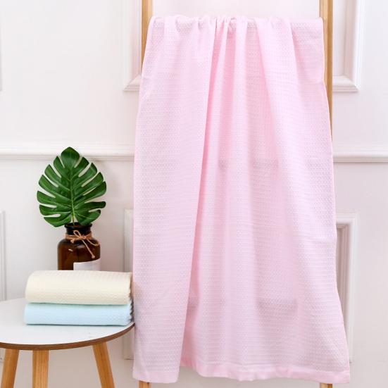 Bath Towel, Soft Cotton Multi-purpose Design, Double-Layer Jacquard Bath Towel, Ultra Absorbent Lightweight Beach Shawl for Bathroom Swimming Pool