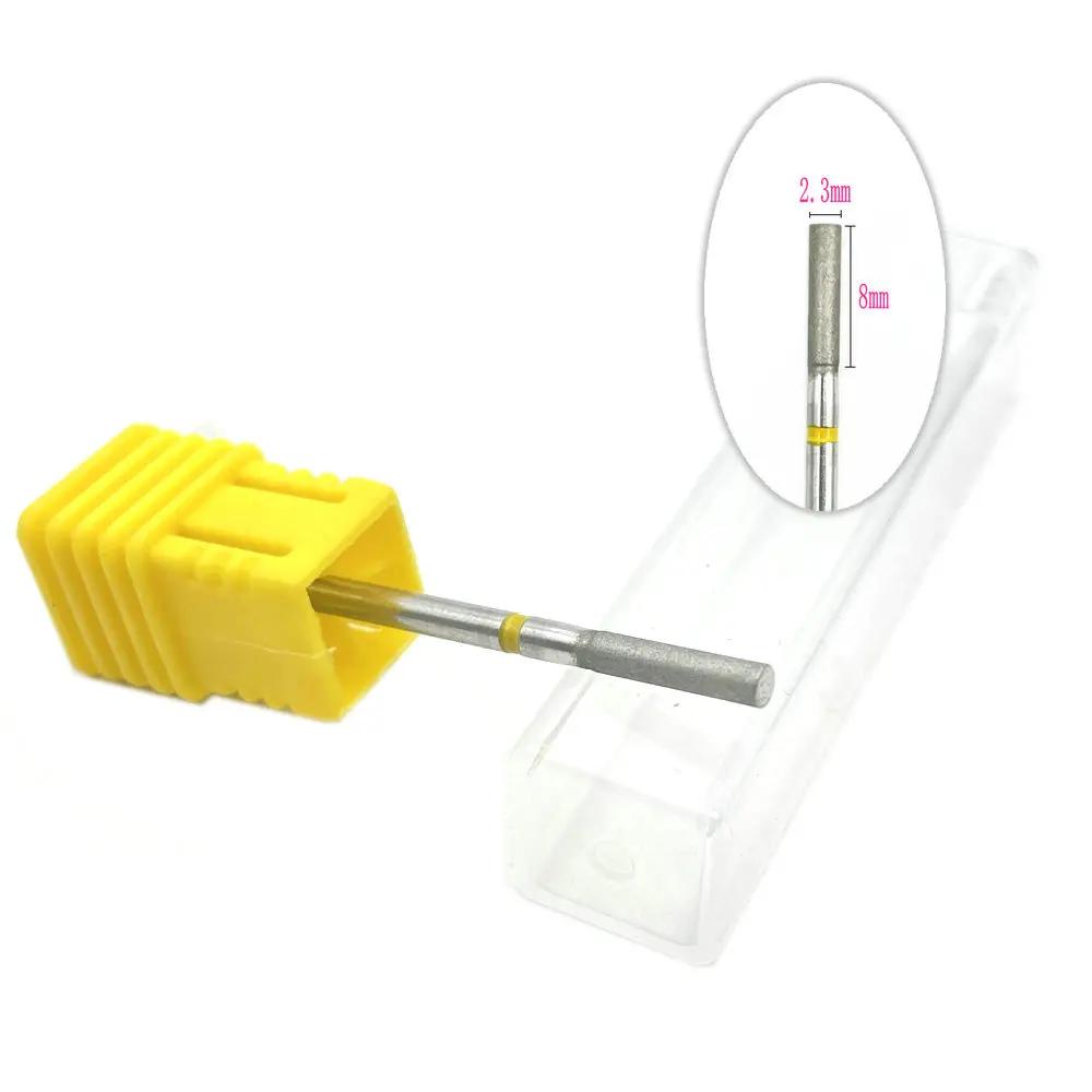 20pcs Diamond Nail Drill Milling Cutter for Manicure Rotary Bits Cuticle Clean Accessory Dental Diamond Burs Polisher 2.35mm