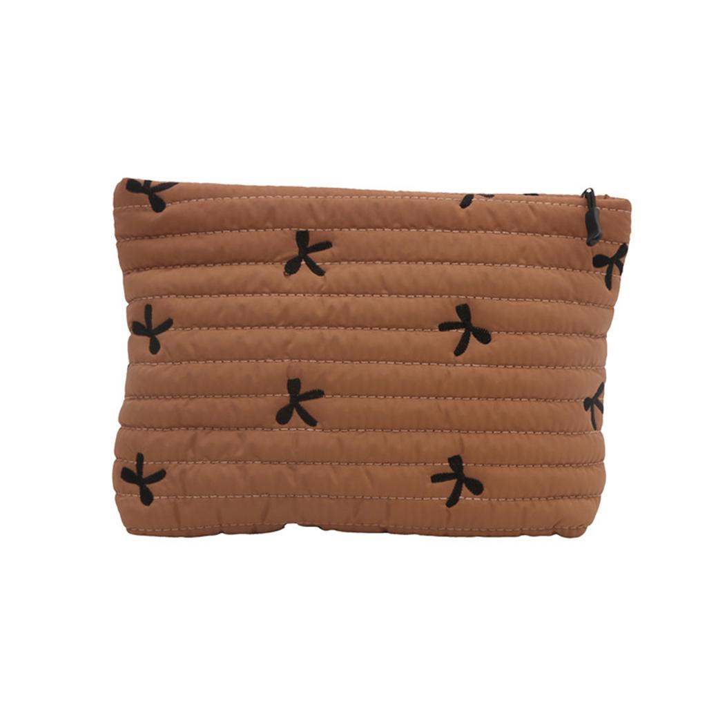 Fashionable Cosmetic Storage Pouch Feminine Bowknot Designs Cosmetic Organizers Storage Bag For Everyday Essentials