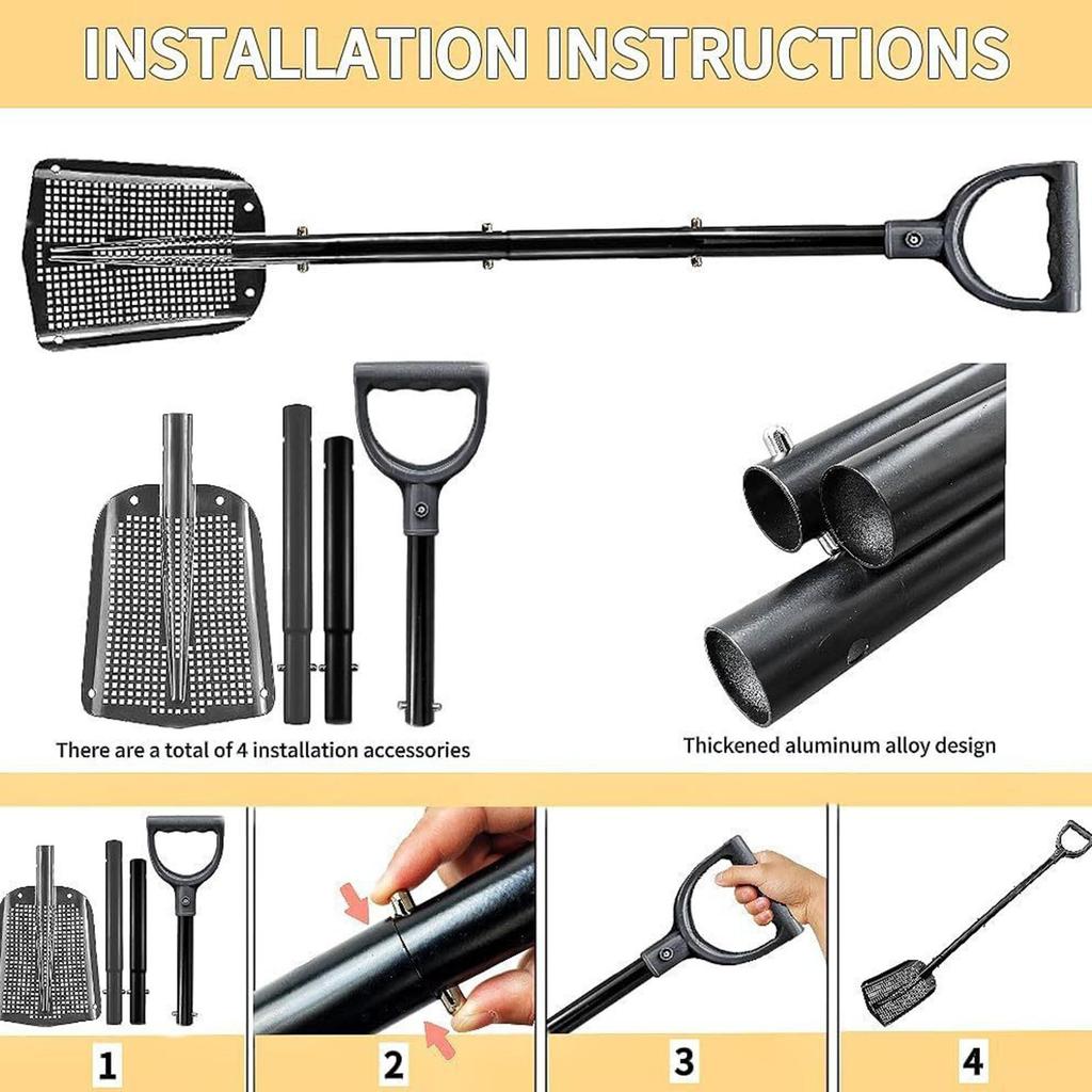 Sifting Shovel Metal Sand Sifter for Metal Detecting Chicken Coop Cat Litter Sand Gravel Filter Shovel Peanut Sifting Shovel