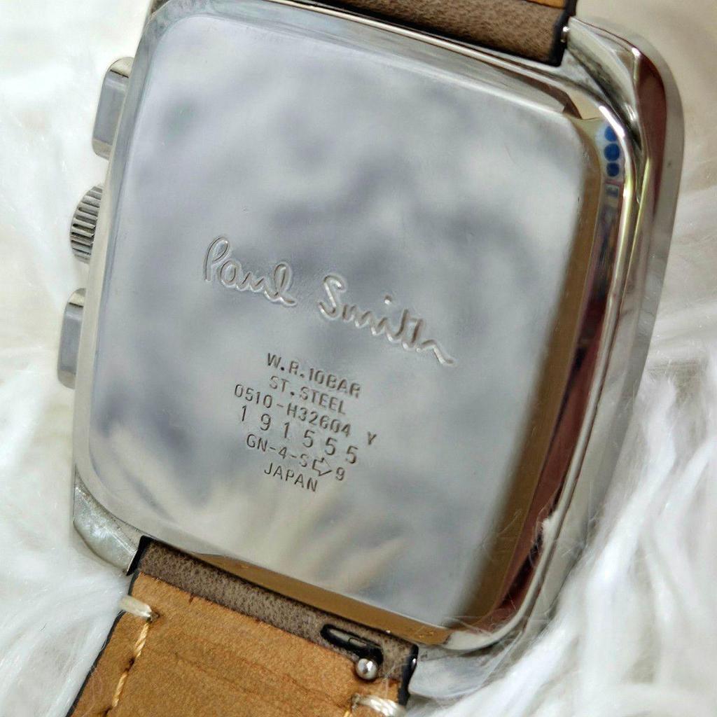 Used [Rare / Working Item] Paul Smith Watch Square Chronograph 0510 Current Item