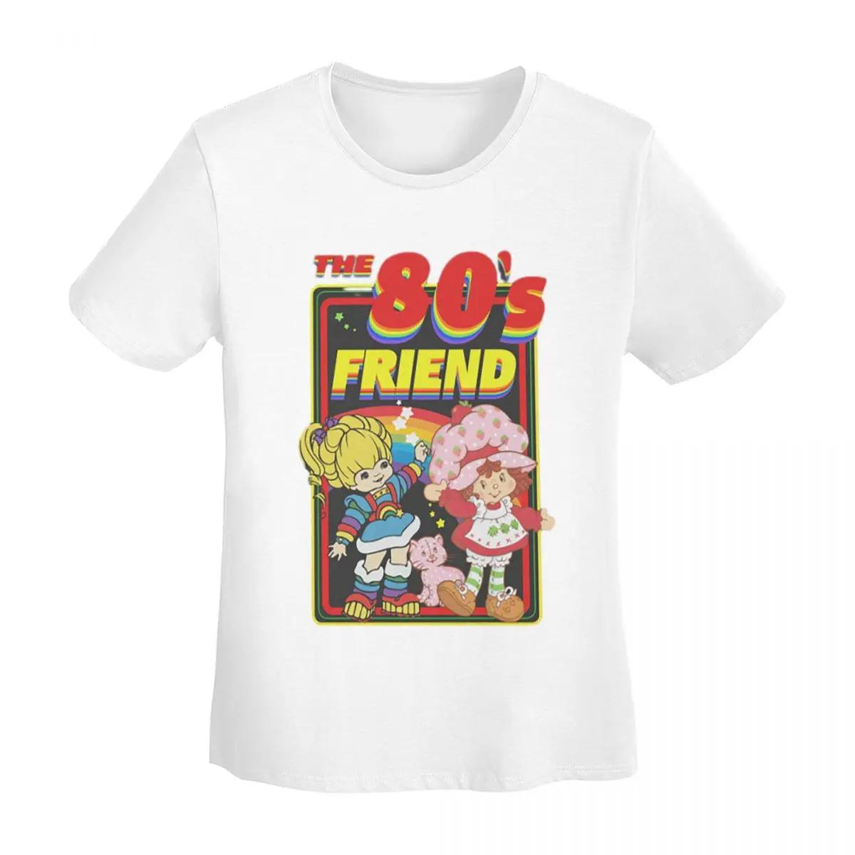 

Rainbow Brite The 80s Friend For Christmas TShirt Women Short Sleeve T Shirts ONeck Streetwear Cotton Summer Tees Streetwear S