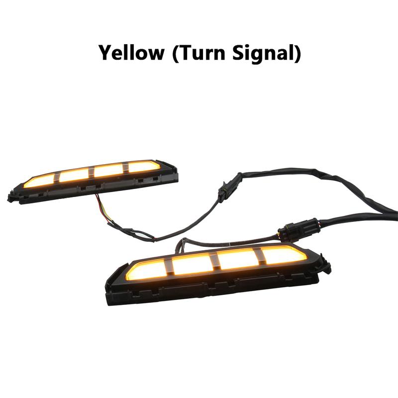 Car Daytime Running Light for Hyundai Elantra - with Two Light Modes LED Bumper Turn Signal Lamp Car Accessories