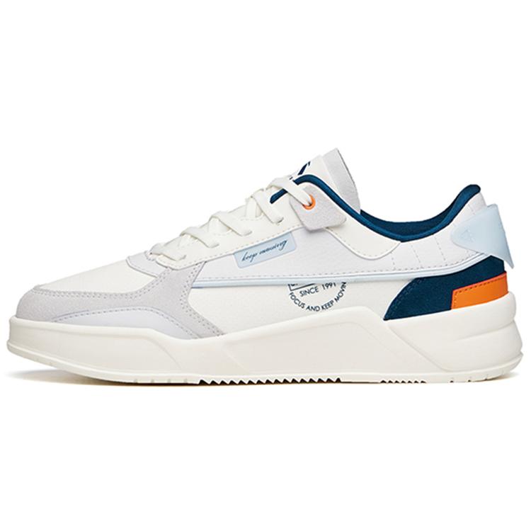 

Anta Slip Resistant Abrasion Resistant Low top Skateboard Shoes Men s Ivory White Sand Grain Gray 912138823-3 40.5