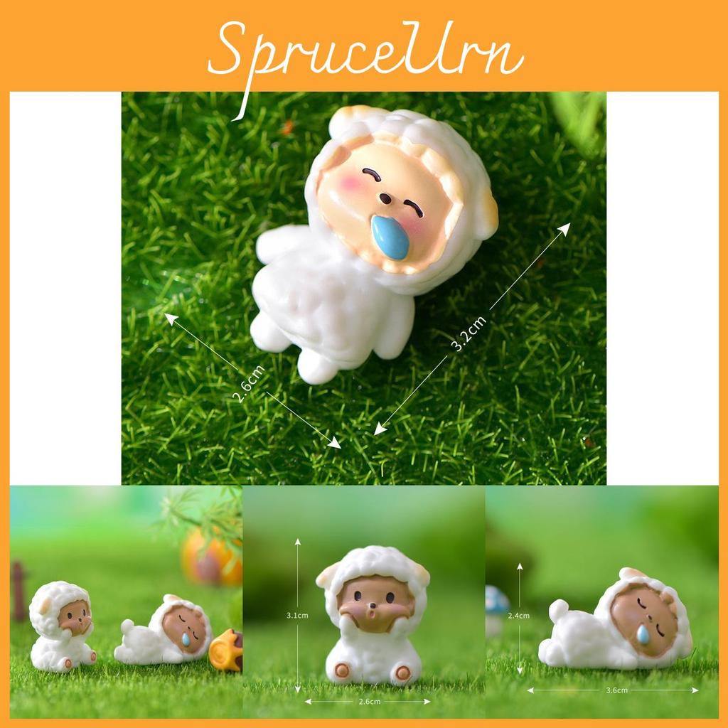 Delightful Resin Sheep Figure For Diy Fairy Garden And Landscaping