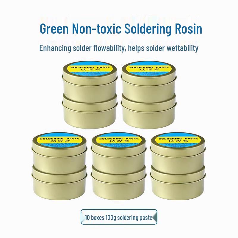 Acid-Free Halogen-Free No-Clean Strong Yellow Rosin Flux Solder Paste for Easy Tinning and Conductivity