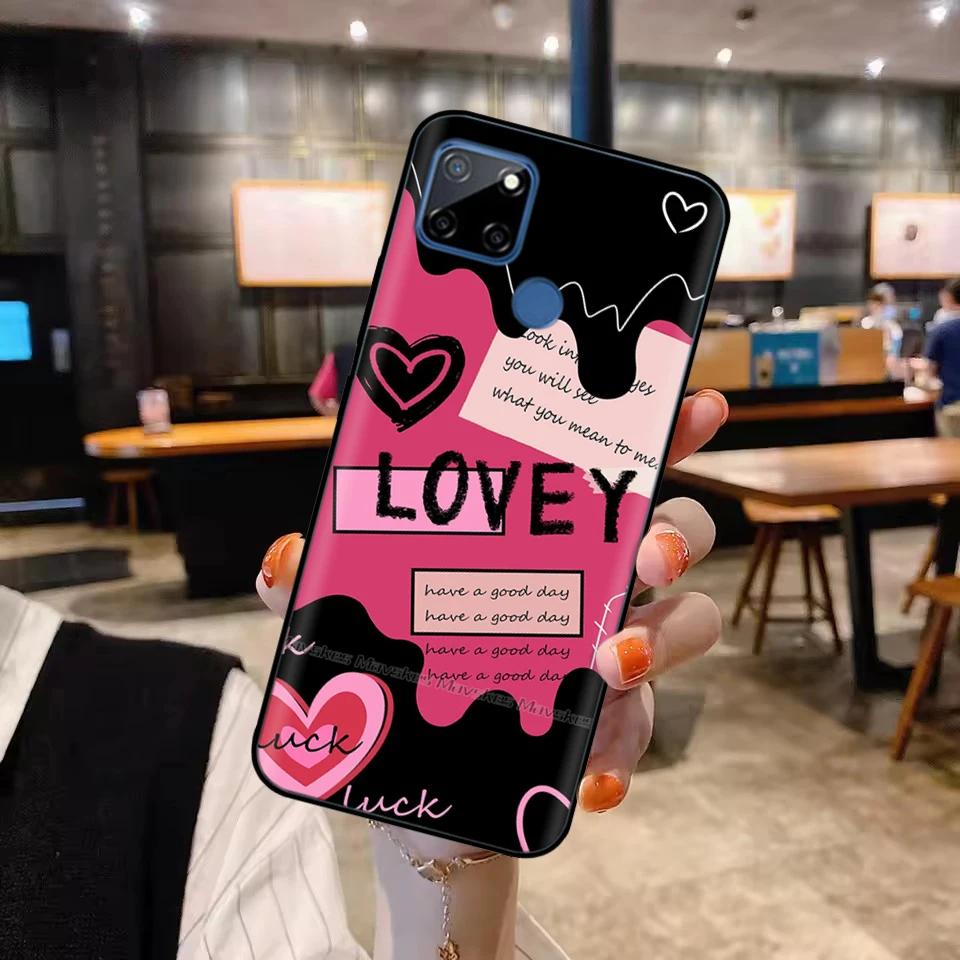 Case For Realme C12 C25 C25s Realme 7i Global Case Cute Soft Silicone TPU Back Cover Realme7i RMX2193 Protective Coque Fundas