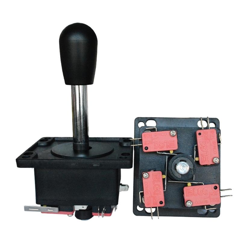 Professional Arcade Joystick Elliptical Handle Upgrades with Switchable 8 Way to 4 Way Operation for Gaming Consoles