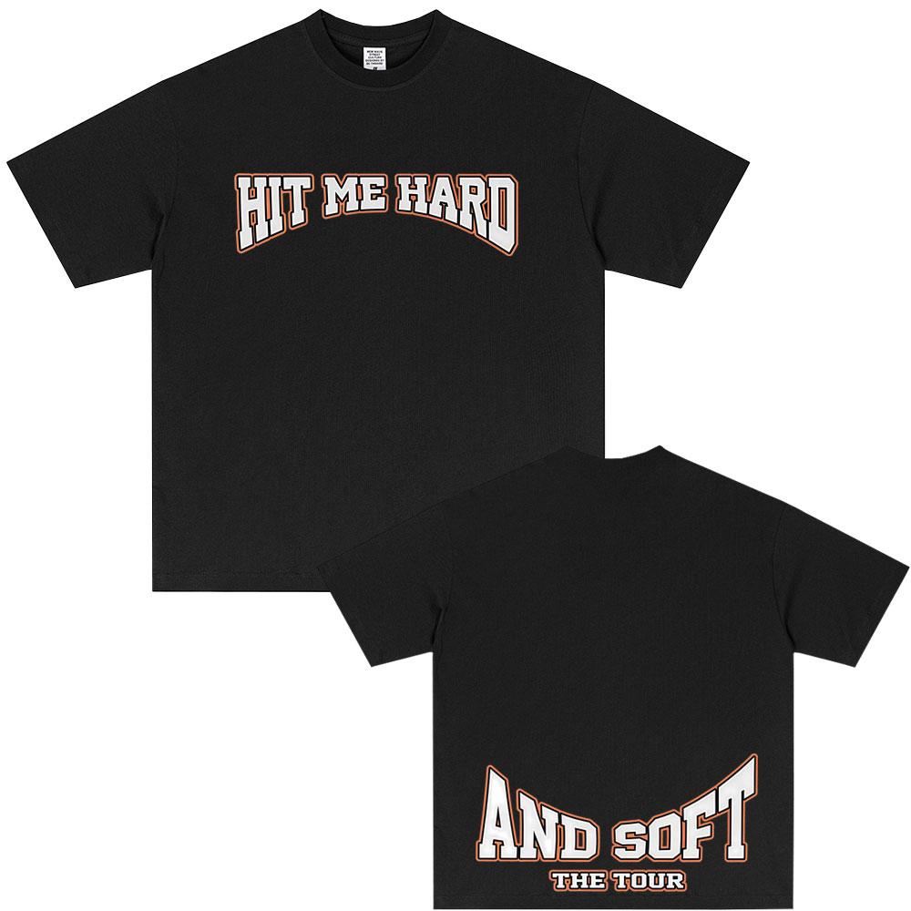 Hit Me Hard and Soft Tour 2025 Hot Sale Fan T Shirt Unisex Women Fashion Pop Music Tshirts Casual Oversized Short Sleeve Tshirt