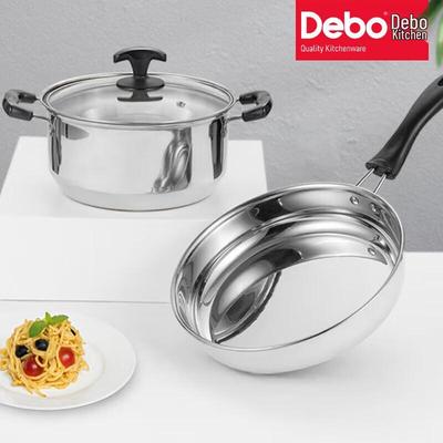 Debo Naxks Stainless Steel 2-Piece Cookware Set