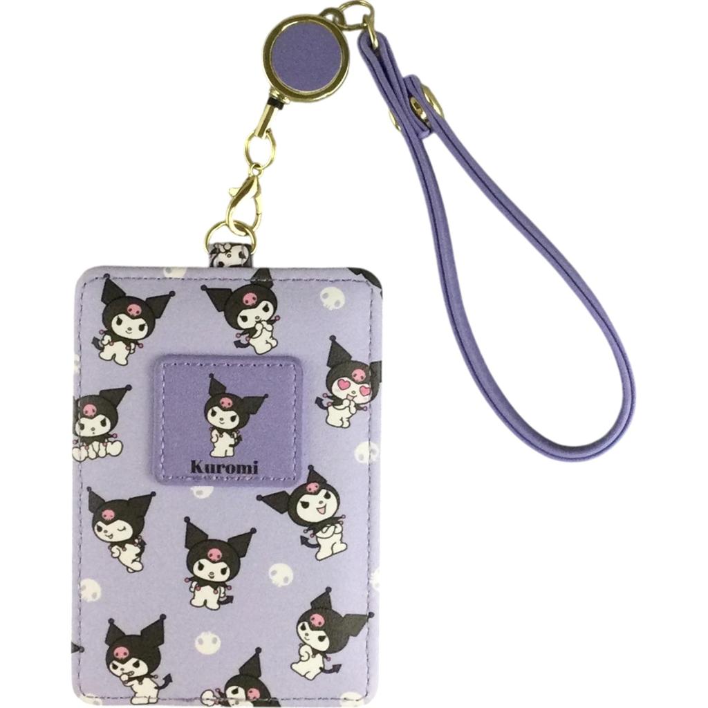 Pass Case with Reel Sanrio Characters Kuromi [Aldi] SR38-10