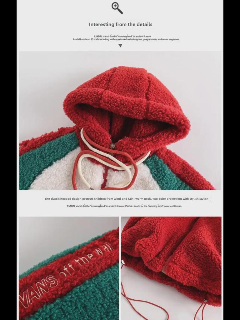 2024 Girls' Spring Lambswool Coat: Thick, Warm, and Stylish Winter Wear