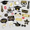 25pcs Congratulation Graduation Photography Props Dress Up Costume Mask  For Graduation Season Party