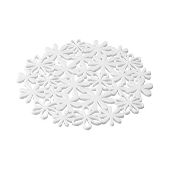 natura flower pot white