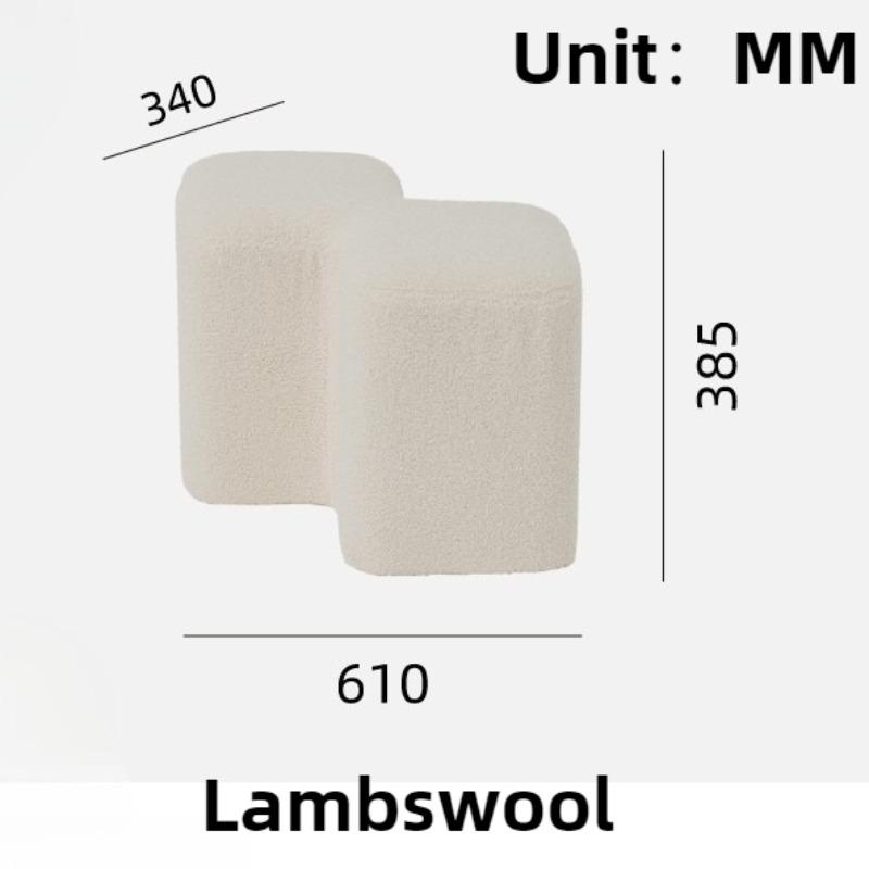Nordic Shoe Changing Stool Luxury Low Stools Minimalist Aesthetic Modern Living Room Stool Relaxing Decorative Entrance Stools
