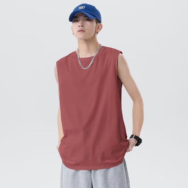 Men's Summer Sports Sleeveless Wide Shoulder Vest