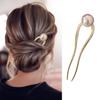 New Pearl Hairpins Korean U-shaped Metal Hair Clip Pins Women Girls Hair Sticks Bun Maker Hair Styling Tools Accessories Gifts