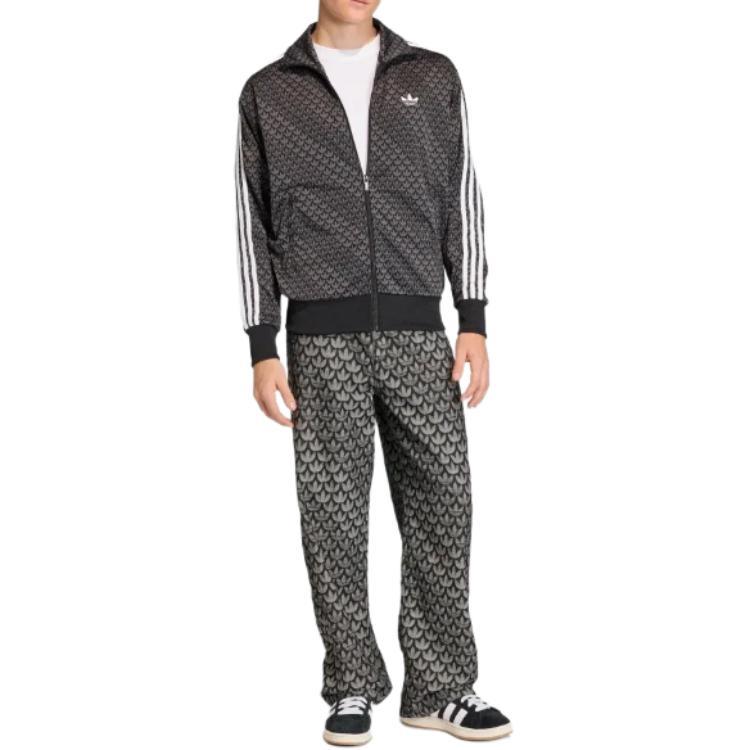 adidas Originals Firebird Monogram Zip Long Sleeve Logo Jacket Men Jackets KC9158