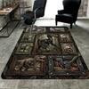 Dinosaur Collection Pattern Rug Floor Mat for Living Room or Bedroom Soft and Comfortable Carpet a Gift for Birthday and Holiday.