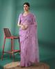 Women's Organza Silk Embroidered Saree with Mono Diamond Silk Blouse | Designer Sequins Wedding Party Saree