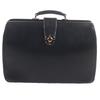Great Briefcase Lockable Doctor bag/Dulles Bag Black Leather Mens Used