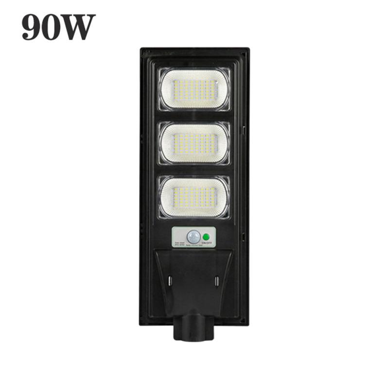 Led Solar Street Lights 180 Degree Intelligent Light Control Outdoor Sensor Flood Lamp With Remote