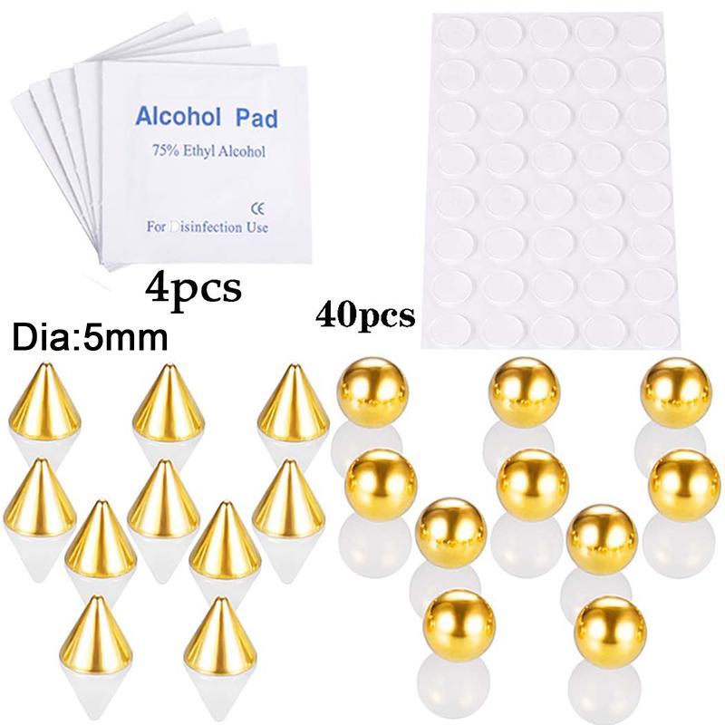 Νέο ψεύτικο δαχτυλίδι για τα χείλη Δαχτυλίδι μύτης Δαχτυλίδι φρυδιών με λακκάκια Αυτοκόλλητο για διάτρηση κοσμήματα