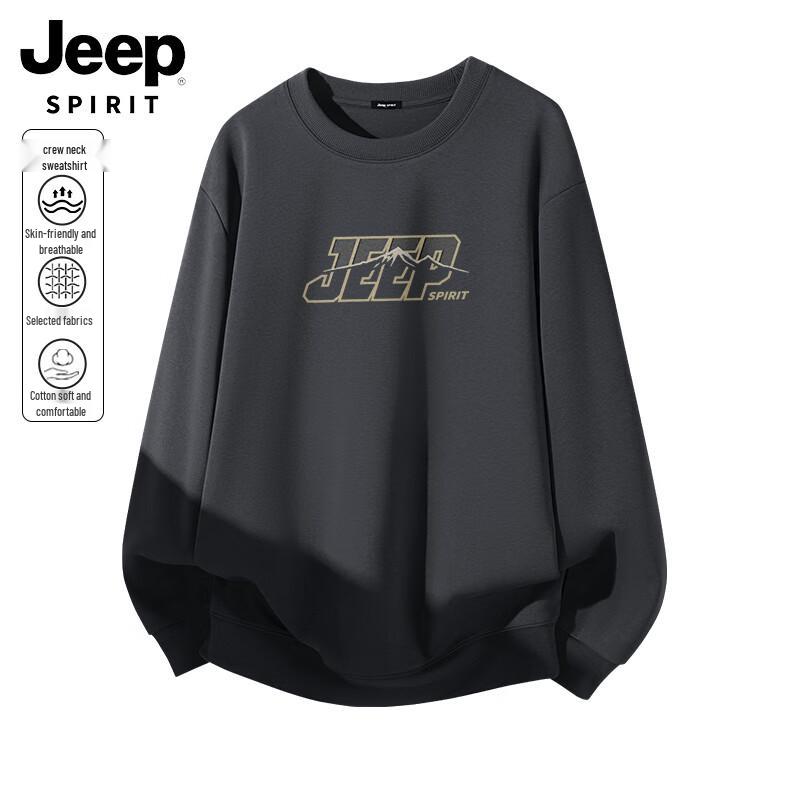 JEEP SPIRIT Men's Autumn Casual Pullover Sweatshirt