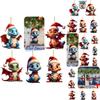 Festlicher Weihnachtsdrache Autoanhänger Acrylmaterial Cartoon-Stil Mehrfarbig Automobil-Innendekor