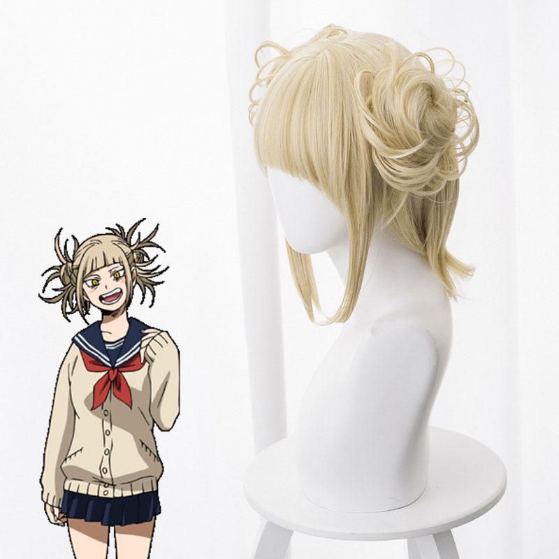 Boku No Hero Academy Cross My Body Synthetic Hair Wig Cosplay My Hero Academy Himiko Toga Party Role Play Wigs