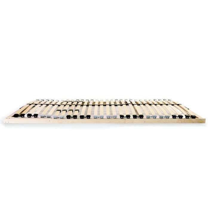 VidaXL Sommier à lattes avec 28 lattes 7 zones 70 x 200 cm