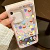 Colorful Bowknot Phone Case For iPhone 17 16 15 14 13 12 Pro Max 17 Air Shockproof Candy Color Frame Clear Bumper Back Cover