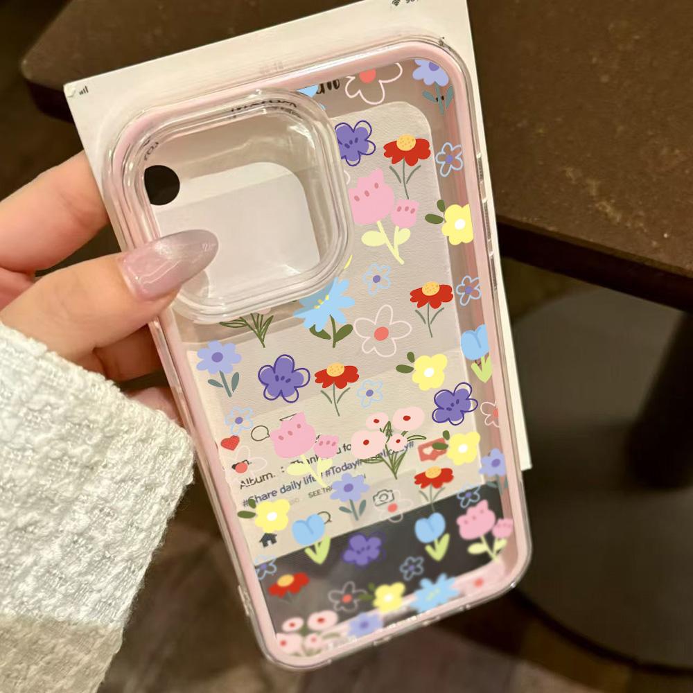 Colorful Bowknot Phone Case For iPhone 17 16 15 14 13 12 Pro Max 17 Air Shockproof Candy Color Frame Clear Bumper Back Cover