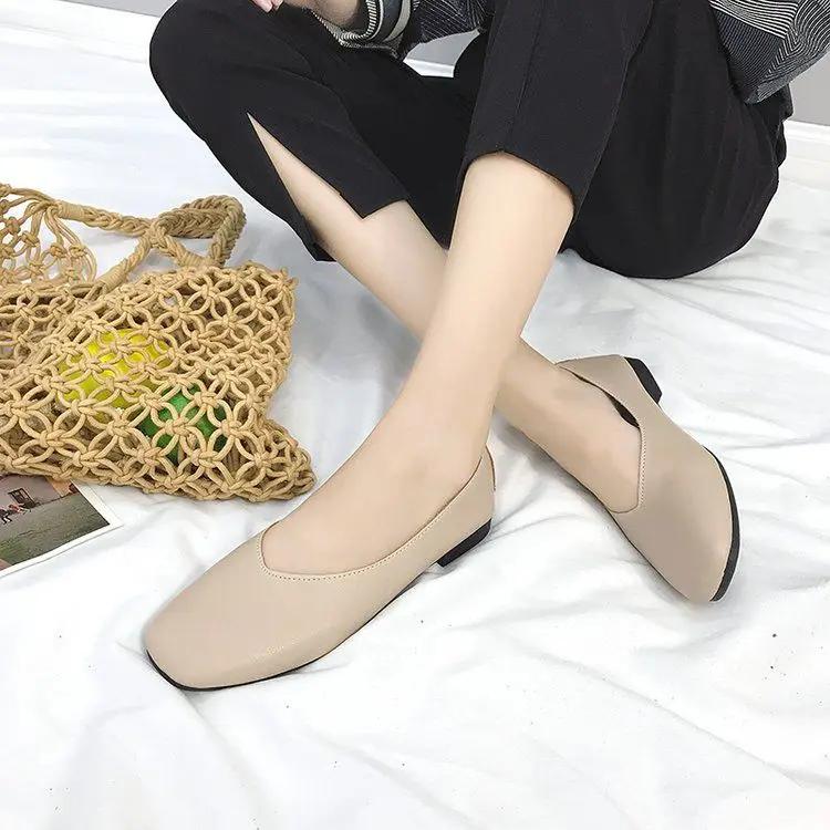 

Женские балетки с бантом Новейшая корейская обувь для женщин Beau Today Оптом Быстрая доставка Шик Острый носок Лето Весна 40