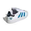 James Jarvis x adidas Campus 00s J Abstract Trefoil Scarpe da Ginnastica per Bambini Bianco Cloud-White Blu Brillante ID9860