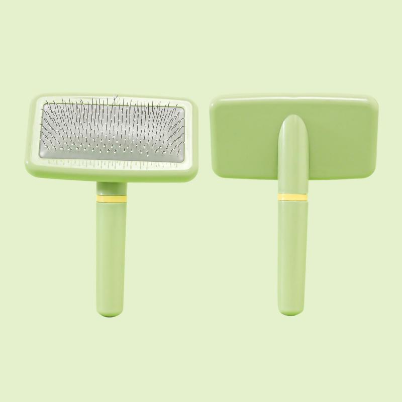 Airbag Needle Pet Brush Plastic White Dot Dog Comb White Grip Pet Comb