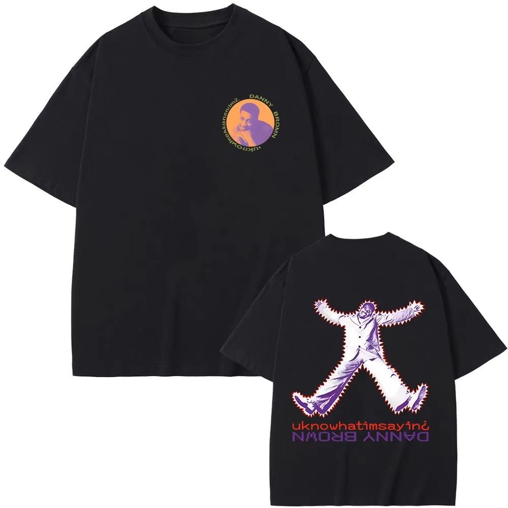 

Rapper Danny Brown Uknowhatimsayin T-shirt Quaranta Tour T-shirts Men Women Hip Hop Vintage Fashion T Shirts Summer Streetwea... S разноцветный