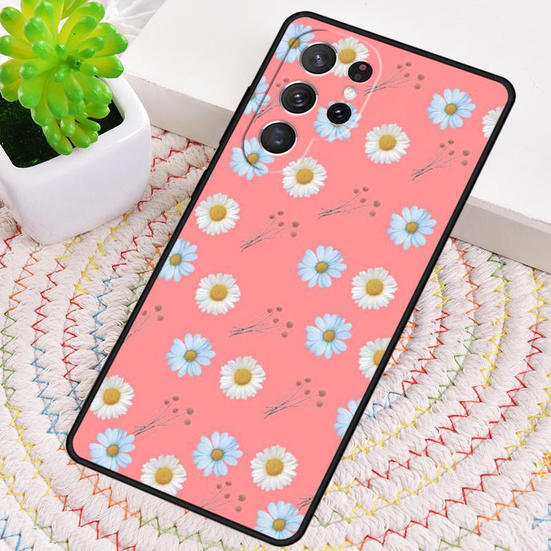 

Daisy Flower Full Screen Phone Case for Samsung Galaxy note 10 pro S26 Ultra S23 S24 FE S25 S21 S22 PLUS shockproof Cove Galaxy S23 Ultra