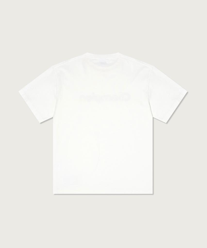 Champion T-shirt con logo ad arco Bianca