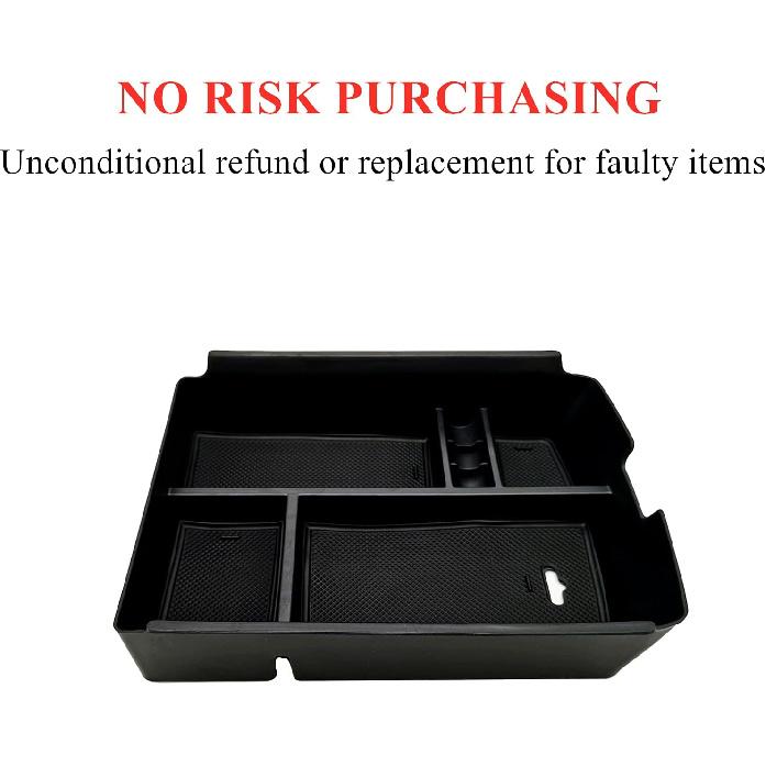 Center Console Organizer Fit For VW Atlas And Cross Sport 2018      Interior Storage Box Accessories (Not Fit For 2024) (Console Organizer)