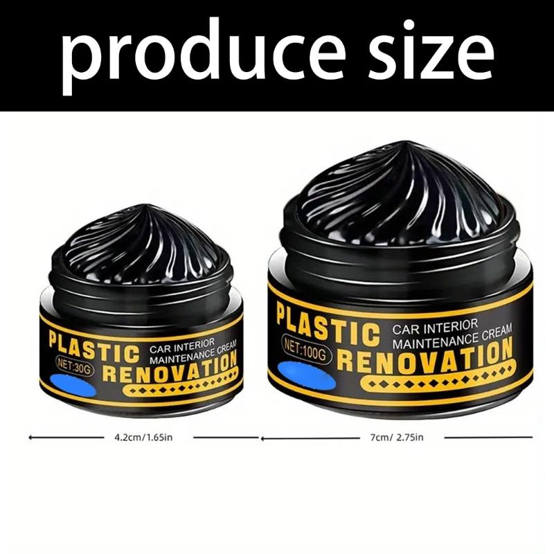 Ceramic Coating Plastic Renewal Formula Automotive Plastic Revitalizer Cream Long Lasting Restorer for Vehicle Bikes
