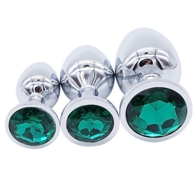 3pcs/Set Small Medium Big Stainless Steel Metal Anal Plug Dildo Sex Toys Products Butt Plug Gay Anal Beads