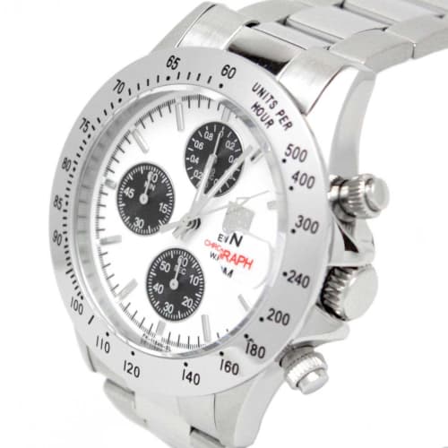 Elgin Men's Silver Chronograph Diver Watch FK1184S-W
