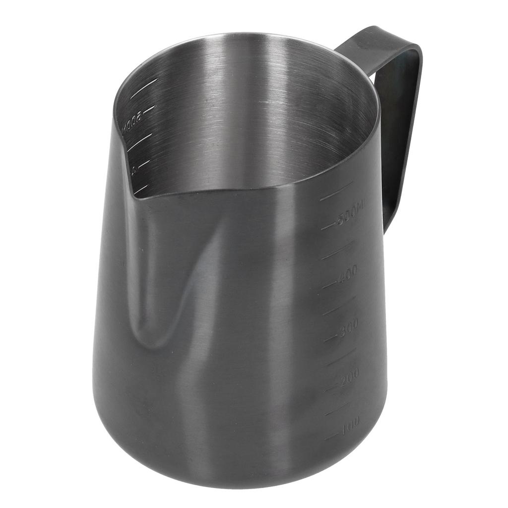 600ml Thickened Coffee Frothing Pitcher Cup Stainless Steel Frothing Jug for Home Office