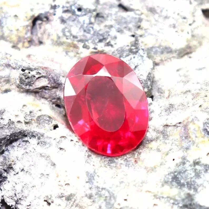 Certified Natural Red Ruby Blood Mozambique Oval Cut 12+ Ct Fabulous Gemstone