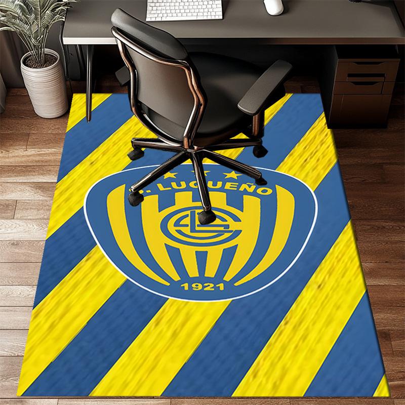 Luqueno Club Emblem Rug Game Carpet, Floor Mat for Bedroom Living Room Entryway Rug, Home Decor Idea Gift for Christmas Birthday