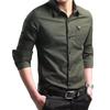 Men's Slim Fit Button Down Shirt - Casual Long Sleeve with Chest Pocket