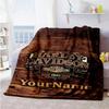 Harley-davidson Motorcycles Personalized Text Blanket Gift Customizable Blanket Soft Warm Cozy Versatile for Livingroom Home Decor Couch Sofa