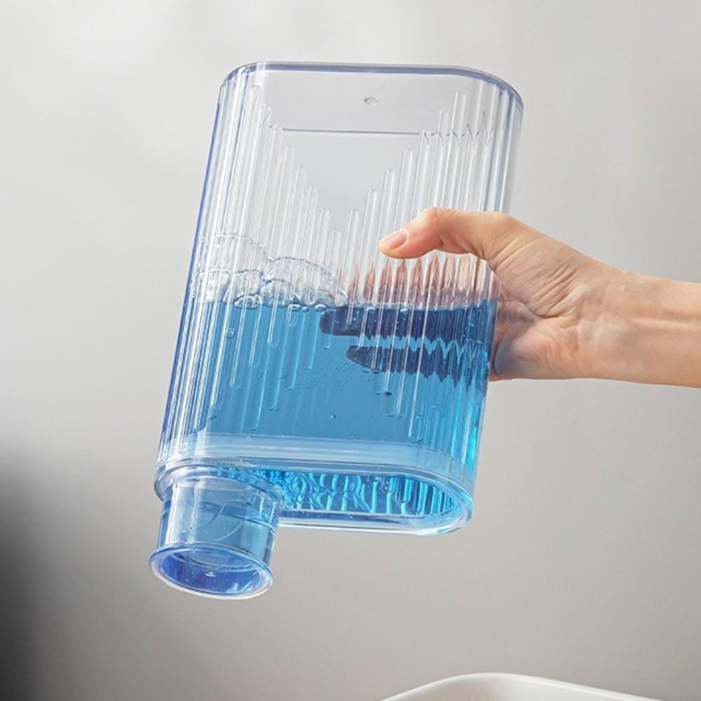 Przezroczysty Dozownik Płynu do Prania Proszku Płynnego Prania 1300ML/1600ML Słoik Pojemnik na Płyn do Prania Plastik PET Prostokątny
